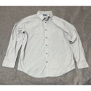 George Classic Fit Men's XL 46-48 Gray Long Sleeve Shirt